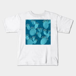 Blue cactus Kids T-Shirt